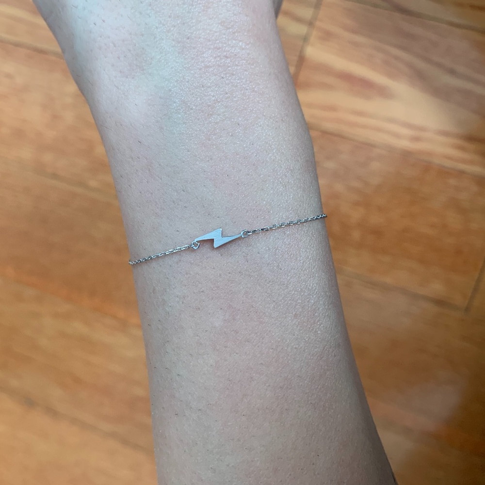 Lightening Bolt Bracelet - Sterling Silver